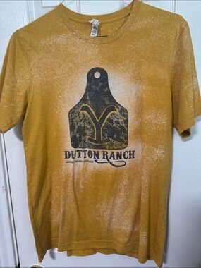 Bella Canvas Mustard Yellow Dutton Ranch Graphic Tee